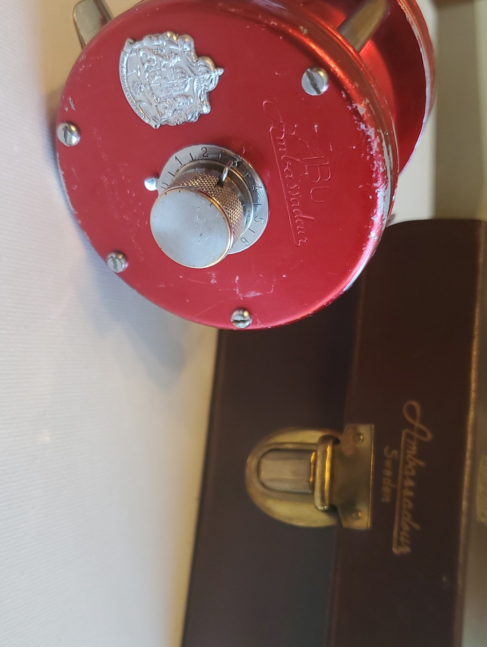 ABU Garcia 4 Screw Svangsta Sweeden With Leather Case
